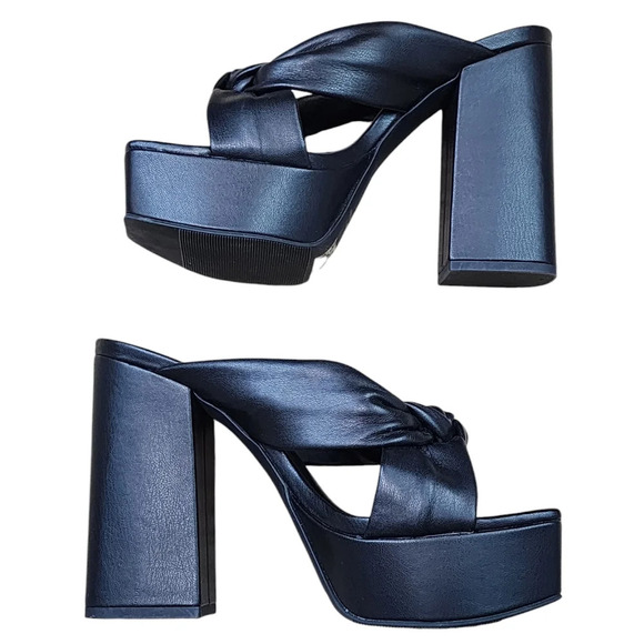 OpenEdit Kaia Knot Women Platform Heels - Picture 6 of 11